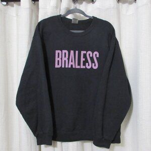 JERZEES BRALESS Graphic Crew Neck Sweatshirt